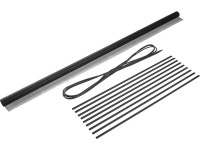 Keretes rovarháló ablakra 150 cm x 130 cm fekete