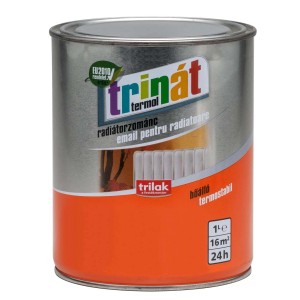 Trinát Termol radiátor zománcfesték dobozban, fehér. Ideális radiátorokhoz, hőálló.