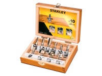 Stanley felsőmaró készlet 10 db-os Stanley felsőmaró készlet 10 db-os
