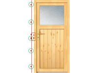 NET 504 fa mellékbejárati ajtó lucfenyő natúr 98 cm x 200 cm bal ütközővel NET 504 fa mellékbejárati ajtó lucfenyő natúr 98 cm x 200 cm bal ütközővel