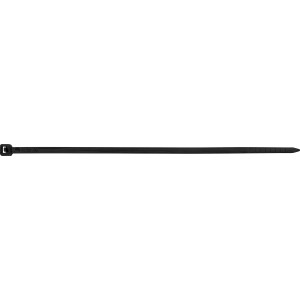 Fekete kábelkötegelő, 120 mm, 25 darab, kábelek kötegeléséhez és rögzítéséhez.