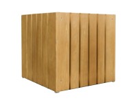 Quadra virágláda 34 cm x 34 cm x 32 cm Natúr festett