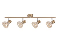 Rábalux Holly mennyezeti spotlámpa 4-es 70 cm antik arany - borostyán