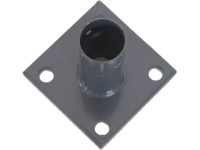 Talapzat antracit 10 cm x 10 cm köroszlop tartásához