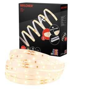 Briloner LED szalag kezdőkészlet, meleg fehér, 2m. Rugalmas LED szalag távirányítóval.