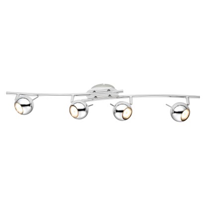 Scordia 4 izzós LED-es spotlámpa króm GU10 izzóval