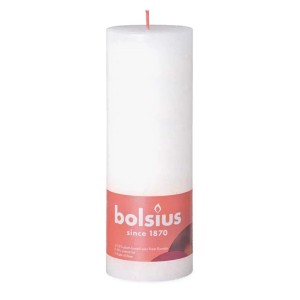 Bolsius Rusztikus gyertya Shine, 19 cm, Felhős fehér. Oszlopos gyertya a hangulatos légkörért.