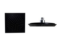 Esőztető fejzuhany szögletes matt fekete 20 cm x 20 cm Esőztető fejzuhany szögletes matt fekete 20 cm x 20 cm