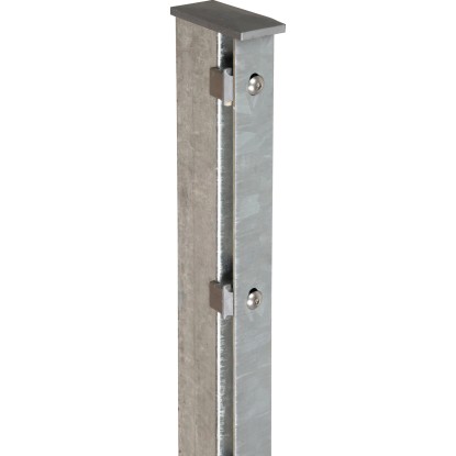 Kerítésoszlop lapos fedősínnel 120 cm horganyzott