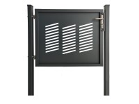 Egyszárnyú dekor-kapu Stockholm bebetonozható 120 cm x 100 cm antracit