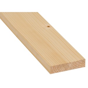 Gyalult lucfenyő/jegenyefenyő zsaludeszka, 20x95x2500 mm, belsőépítészethez.