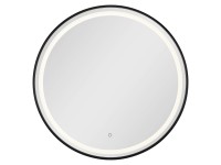 Kerek Led tükör kapcsolóval alumínium kerettel 70 cm x 70 cm
