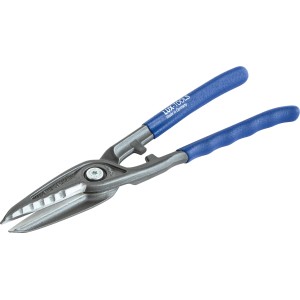 LUX-TOOLS lemezvágó olló, 250 mm, berlini forma, ideális egyenes vágásokhoz.