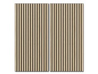 Akusztikus panel falburkolat kőris MDF fekete akusztikus filcen fekete 119,8 cm Akusztikus panel falburkolat kőris MDF fekete akusztikus filcen fekete 119,8 cm