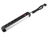 Asztali elosztó 6-os kapcsolóval aluminium 1,4 m Asztali elosztó 6-os kapcsolóval aluminium 1,4 m