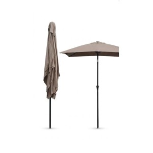 Puglia középoszlopos napernyő MIU74PUG 1A04P fekete/bézs 2 m x 3 m