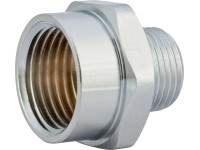 OBI menetes szűkítő karmantyú 16,7 mm (R 3/8) x 18,6 mm (Rp 1/2) krómozott sárga OBI menetes szűkítő karmantyú 16,7 mm (R 3/8) x 18,6 mm (Rp 1/2) krómozott sárga