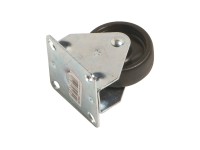 Bakgörgő készülékgörgő lemezzel és műanyag kerékkel, 50 mm, 50 kg Bakgörgő készülékgörgő lemezzel és műanyag kerékkel, 50 mm, 50 kg