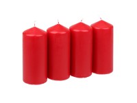 Steinhart tömbgyertya 5,7 cm átmérő x 13 cm 4 - es csomag rubinvörös