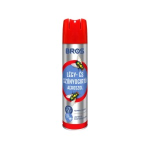 Bros rovarirtó spray szúnyogok ellen, piros doboz.