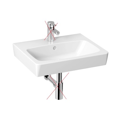 Lyra Plus szögletes mosdó 55 cm