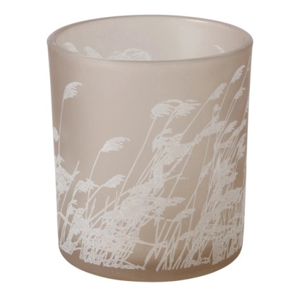 Boltze Home Reedy mécsestartó 7 cm átmérő x 8 cm Bézs