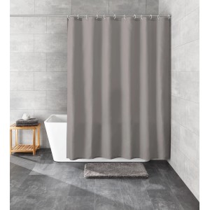 Kleine Wolke Kito zuhanyfüggöny, 180x200 cm, palaszürke, fürdőszobában.