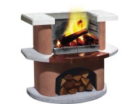 Buschbeck Bologna grillbár fehér-terrakotta Buschbeck Bologna grillbár fehér-terrakotta