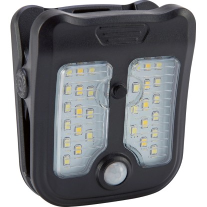 Napelemes LED-es kerti lámpa fekete csipesszel
