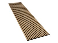 Akusztikus panel falburk. tölgy olajozott MDF fek. akusztikus filc feke. 240 cm Akusztikus panel falburk. tölgy olajozott MDF fek. akusztikus filc feke. 240 cm