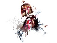 Komar vlies fotótapéta Star Wars Watercolor Boba Fett 250 cm x 280 cm