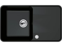 Miló beépíthető mosogató Piu 78 gránit kompozit fekete Miló beépíthető mosogató Piu 78 gránit kompozit fekete