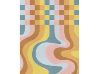 Komar fátyoltapéta Colored Honey 200 cm x 250 cm tarka