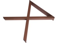 X-alakú asztalalátét rozsda