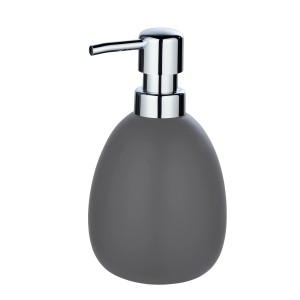 Wenko Polaris szappanadagoló, matt szürke kerámia króm pumpával, 390ml.