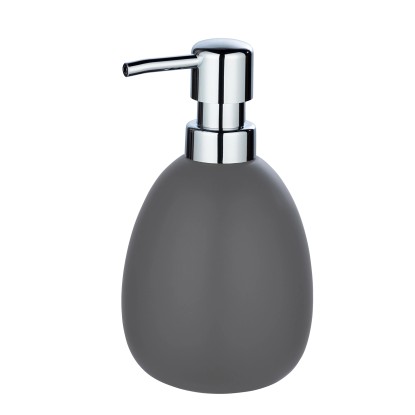 Wenko Polaris szappanadagoló szürke matt 0,39 l kerámia 9,5 cm x 16 cm x 9 cm