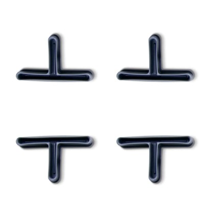 AR Shelving 4 műanyag talp T profilos összedugható polcállványhoz