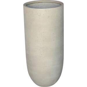 Szürke Poroso virágoszlop, 69 cm magas, beton hatású, kültéri használatra.