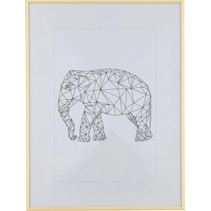 Arany színű műanyag képkeret, 60x80 cm, 50x70 cm-es képekhez való betéttel.