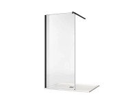 Fali profil és távtartó walk-in zuhanyfalakhoz matt fekete Fali profil és távtartó walk-in zuhanyfalakhoz matt fekete