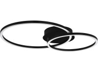 Eglo LED mennyezeti lámpa Mottafollone CCT 15W nickel matt fekete Eglo LED mennyezeti lámpa Mottafollone CCT 15W nickel matt fekete