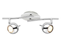 Scordia 2 izzós LED-es spotlámpa króm GU10 izzóval