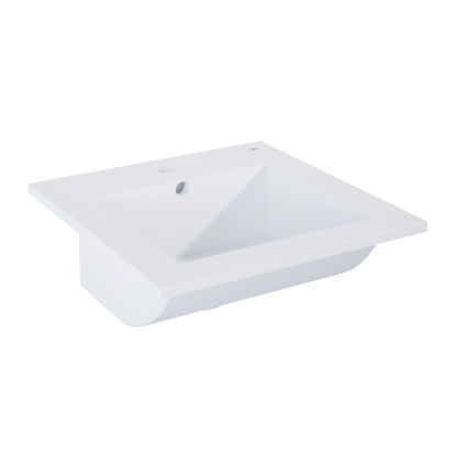 Roca Qubo mosdókagyló magasfényű fehér 1,5 cm x 41,5 cm x 41,5 cm