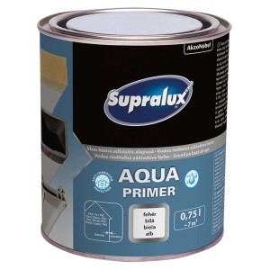 Supralux Aqua Primer doboz, fehér alapozó beltéri és kültéri használatra, 0,75 l.