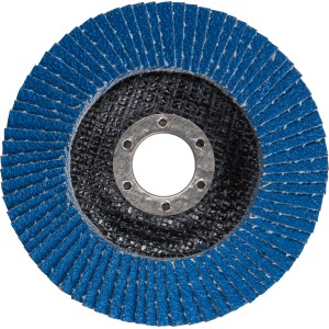 LUX Lamellás csiszolókorong fémhez, Ø 115 mm, K80 szemcse. Sarokcsiszoló tartozék.