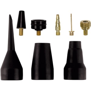 Einhell felfújó adapter készlet, 8 részes, kompresszorokhoz, gumiabroncsok, labdák és légmatracok felfújásához.