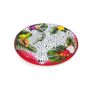 Bestway Fruits of Paradise felfújható sziget, Ø 188 cm, trópusi gyümölcs designnal a vízi szórakozáshoz.