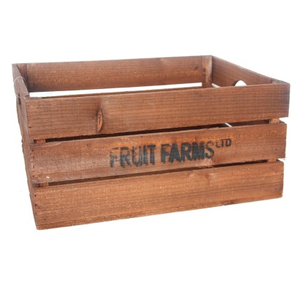 Fa láda fülekkel 34 l barna 45 cm x 35 cm x 22 cm