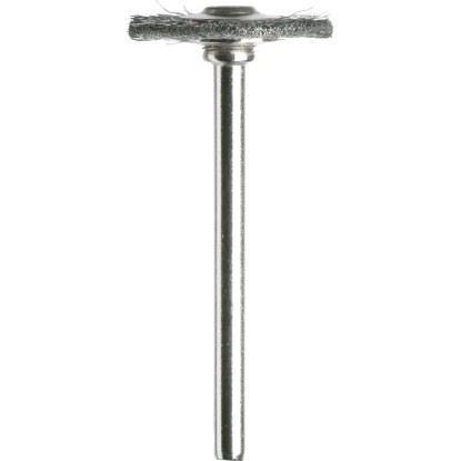 Dremel drótkefe 428, 19 mm, tisztításhoz, polírozáshoz és sorjázáshoz miniatűr szerszámmal.