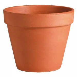Deroma Standard terrakotta virágcserép, Ø 11 cm, beltéri és kültéri használatra.